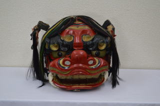 獅子頭 本物 修理有り 獅子頭の修理、修復